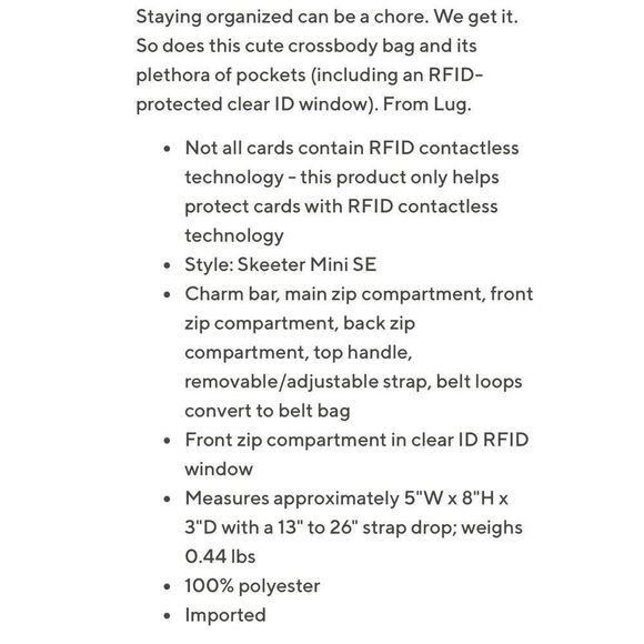 LUG Orange Skeeter Mini NWT - Picture 3 of 10